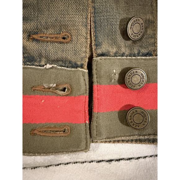 Alexander McQueen | Women’s Vintage Cropped Denim Jacket Size EU 38 / US 8 - Picture 8 of 8
